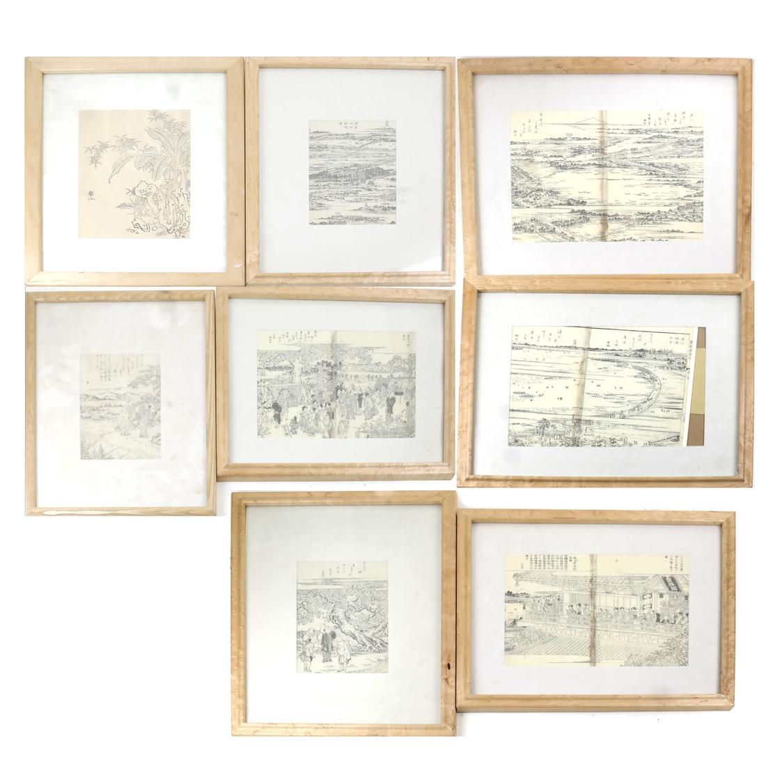 Eight Asian Prints on Paper (1 of 5)