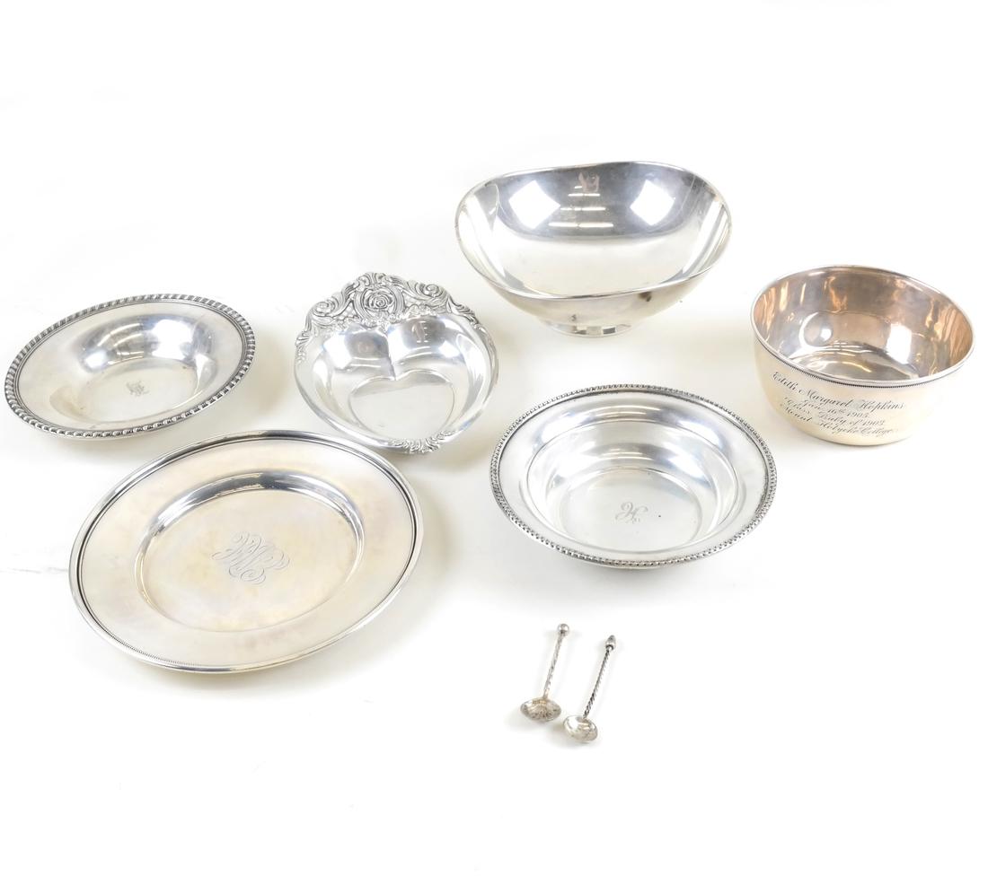 Group of Sterling Silver Bowls and Small Dishes (1 of 7)
