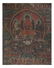 Antique Tibetan Chinese Thankga - Gouache on Linen