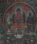 Antique Tibetan Chinese Thankga - Gouache on Linen - 3