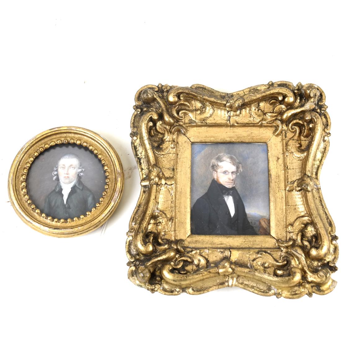 18th and 19th Century Miniature Portraits of Gentlemen (1 of 6)