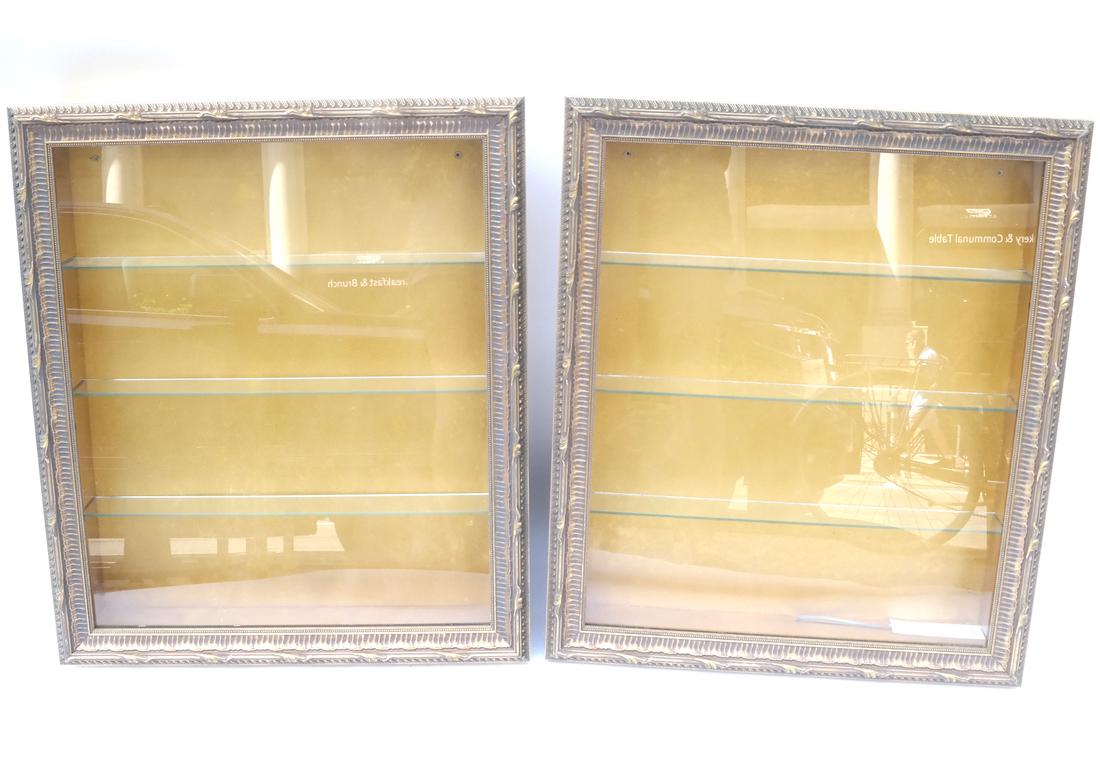 Pair of Gilt Wall Vitrines (1 of 3)