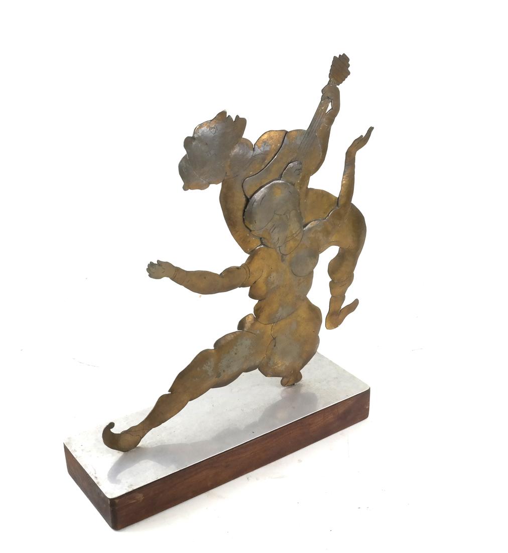 Moshe Kupferman, Dancing Couple - Brass Sculpture (1 of 5)