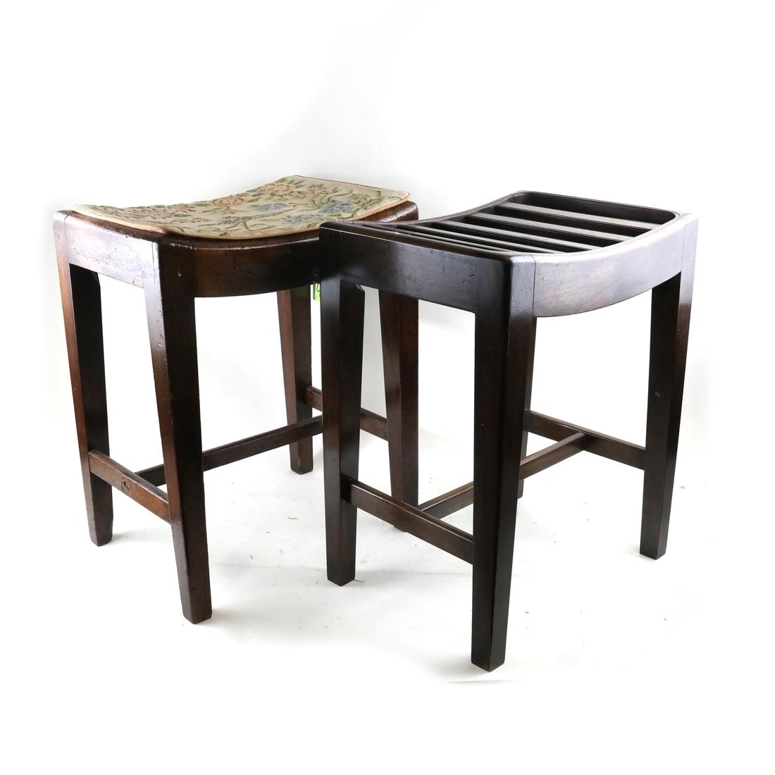 Antique George III-Style Hall Stool (1 of 6)