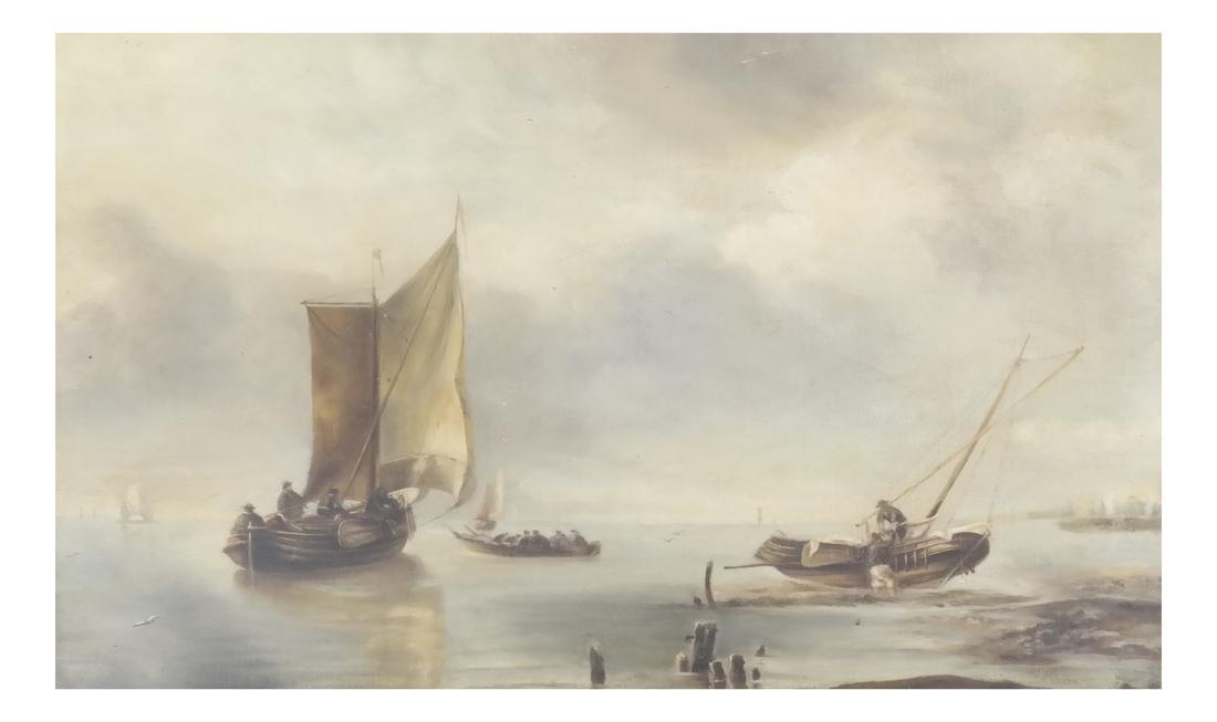 18th/19th Century Dutch School, Harbor Scene (1 of 7)