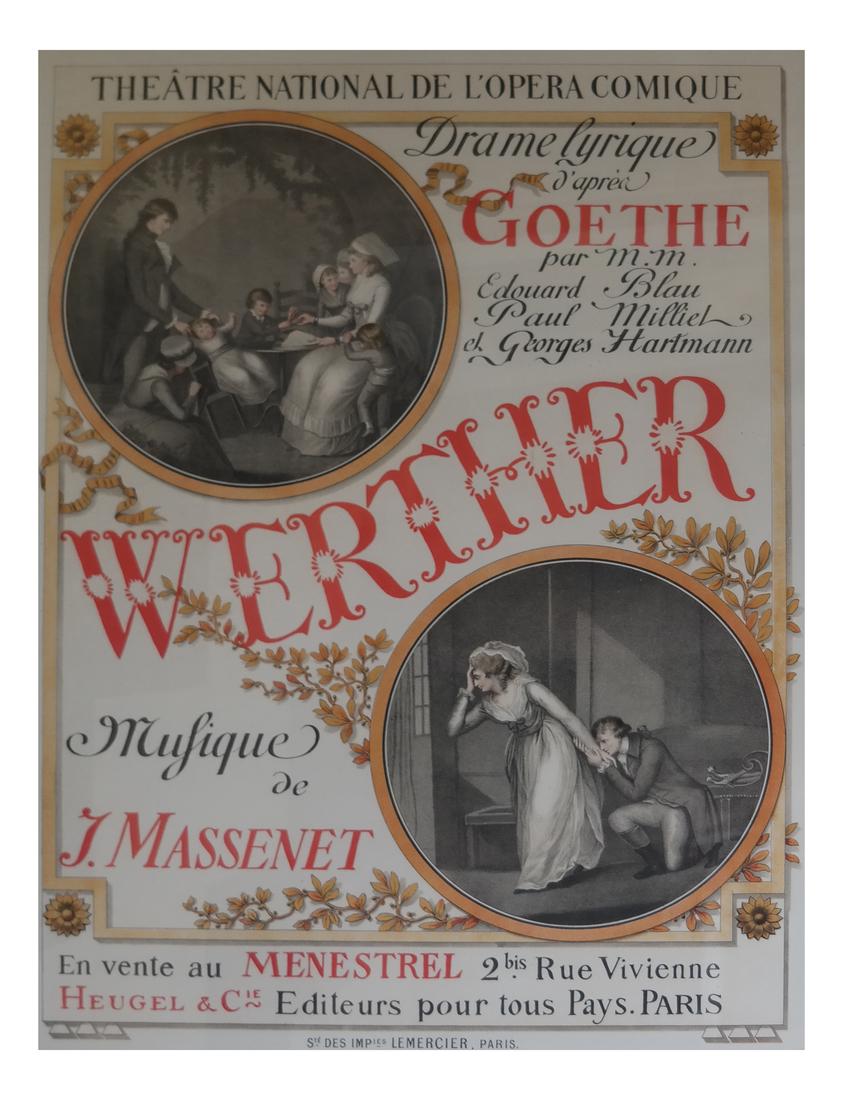 Theatre National De L'Opera Comique "Werther" poster (1 of 4)