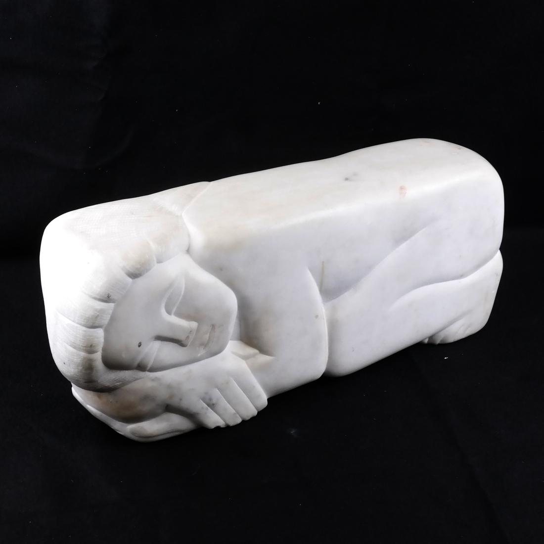 Marble Sculpture - Sleeping Beauty, Unsigned (1 of 6)