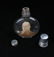 WM. MCKINLEY PORTRAIT GLASS FLASK AND CERAMIC PLATE - 2