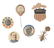 WM. MCKINLEY - 1896 & 1900 ASSTD. PIN BACKS, STUDS, ETC - 3