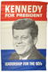 JOHN F. KENNEDY LARGE 1960 CAMPAIGN POSTER