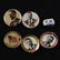 GROUP OF T. ROOSEVELT & A. PARKER 1904 CAMPAIGN BUTTONS - 10