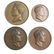 FRANCE. QUARTET OF NAPOLEONIC BRONZE MEDALS, 1804-1914.
