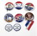 GROUP OF MACARTHUR, AL SMITH BUTTONS, ETC. - 6