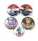 GROUP OF MACARTHUR, AL SMITH BUTTONS, ETC. - 8