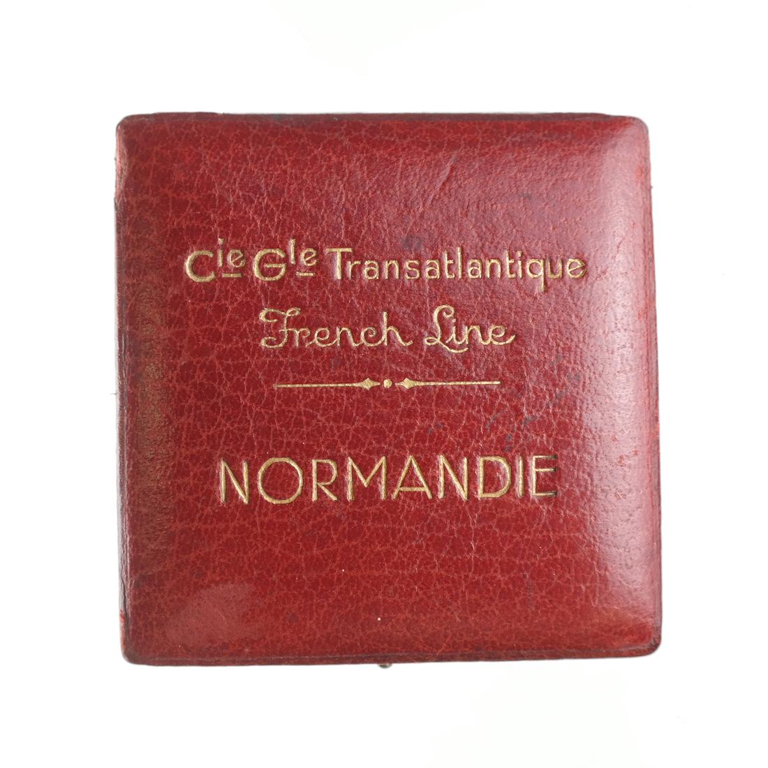 FRANCE. SILVER S.S. NORMANDIE LAUNCHING MEDAL (1 of 7)