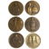 SET OF 6 INDO-CHINA REGION MEDALS, CA. 1930.