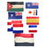 14 INTERNATIONAL FLAGS - EUROPEAN AND AFRICAN