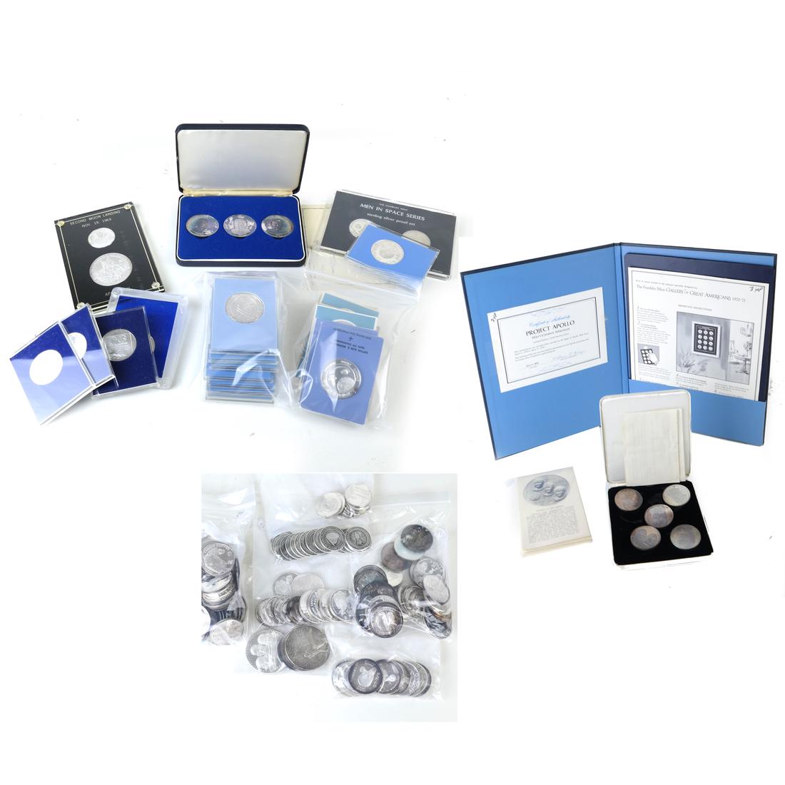 UNITED STATES SPACE EXPLORATION SILVER MEDAL HOARD (1 of 4)