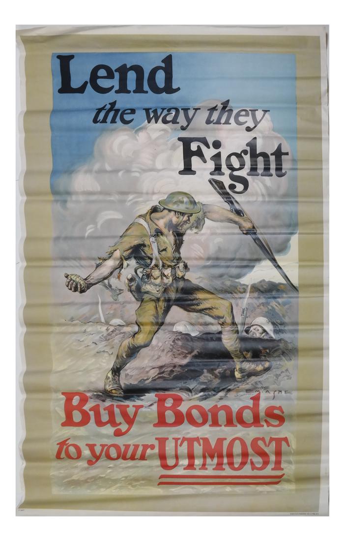 WORLD WAR I "LEND THE WAY THEY FIGHT" BOND POSTERS (1 of 1)