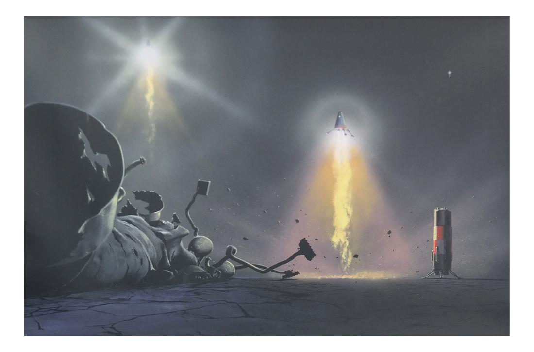 Mel Hunter, "Manned Lunar Landing 'Project Nova'..." (1 of 5)