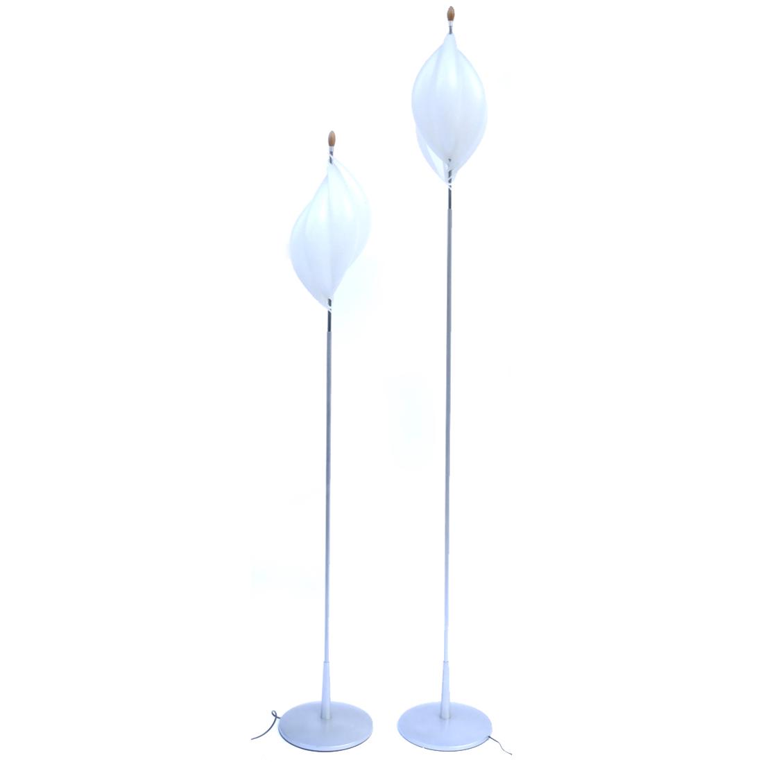 Pair Contemporary Abstract Floor Lamps (1 of 4)