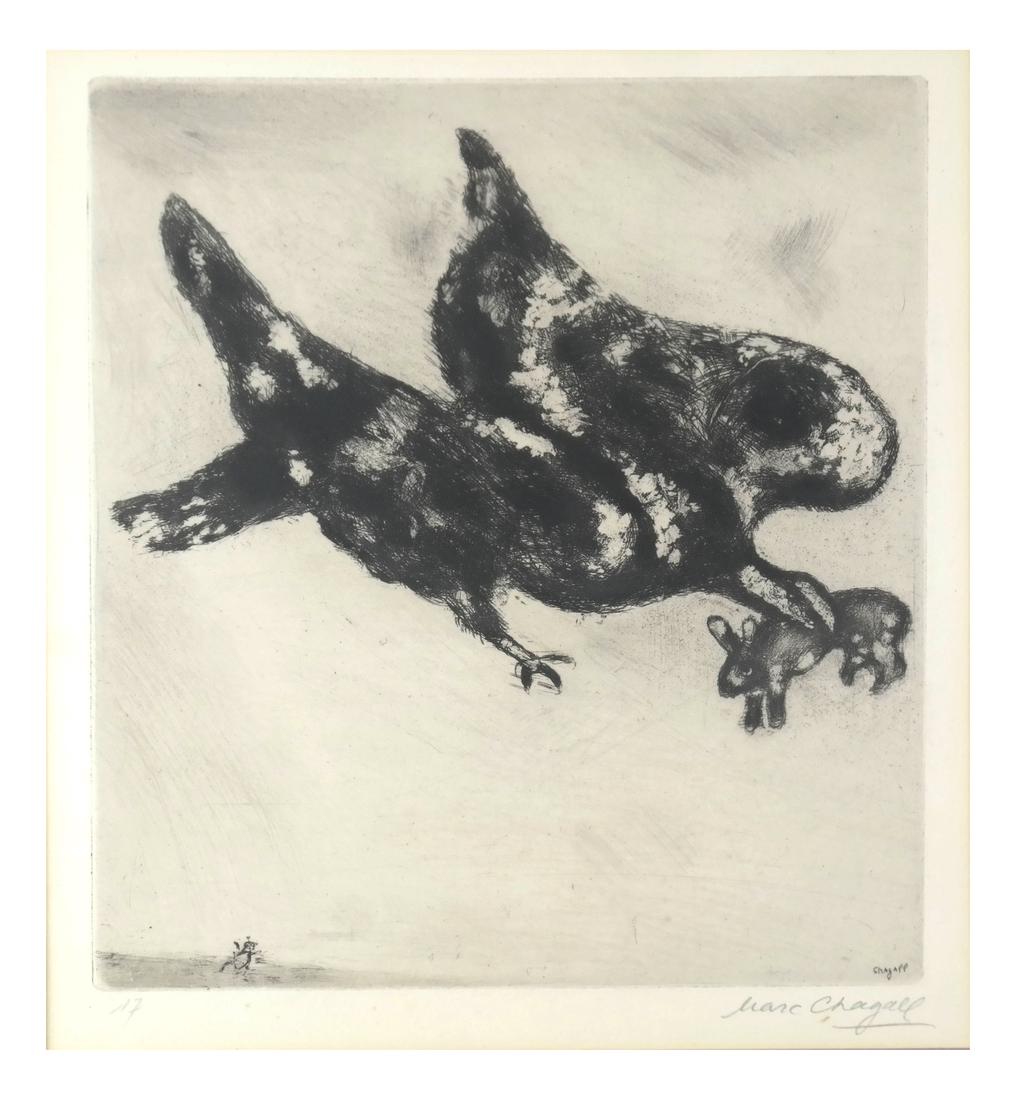 Marc Chagall, "The Eagle and the Beetle" - Etching (1 of 7)