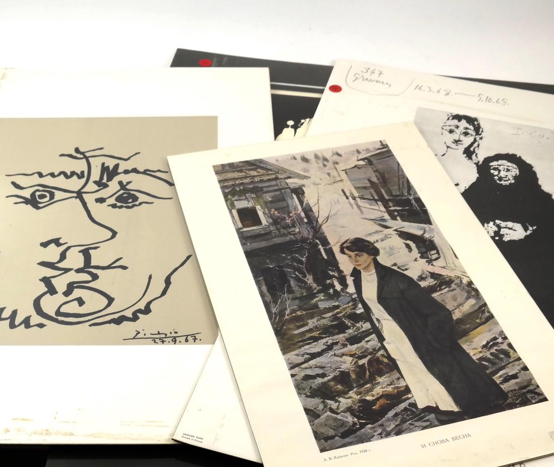 8 Prints, Various Artists Including Picasso (1 of 8)