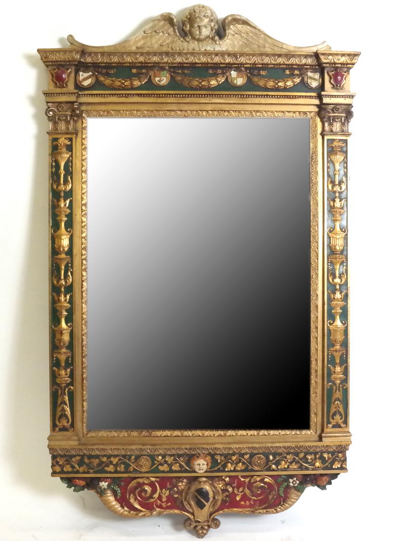 Renaissance-Style Decorated Mirror (1 of 6)