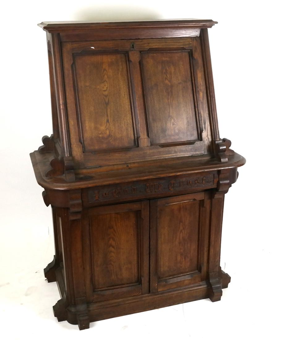 Gothic Revival "In God We Trust" Desk (1 of 7)