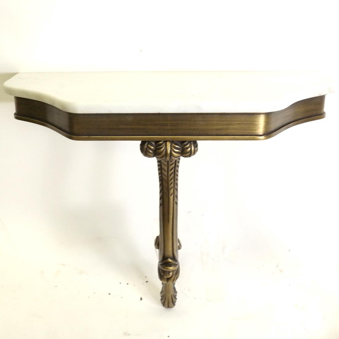 Diminutive Marble Top Console Table (1 of 4)