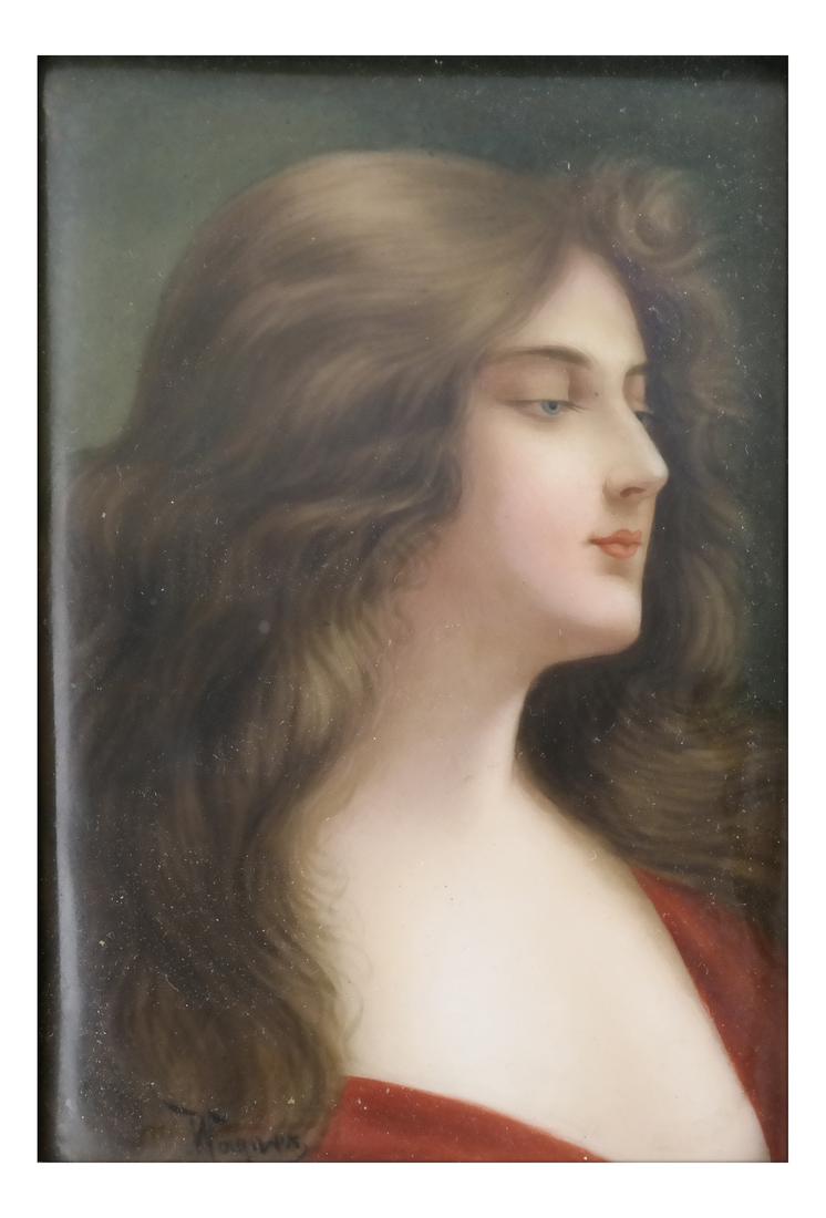 KPM Porcelain Portrait Plaque, Wagner (1 of 5)