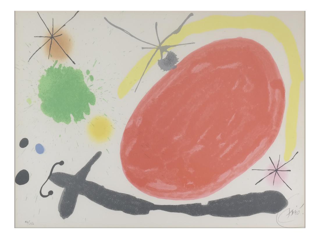 Joan Miro, Abstract Lithograph, Edition 40/150 (1 of 5)