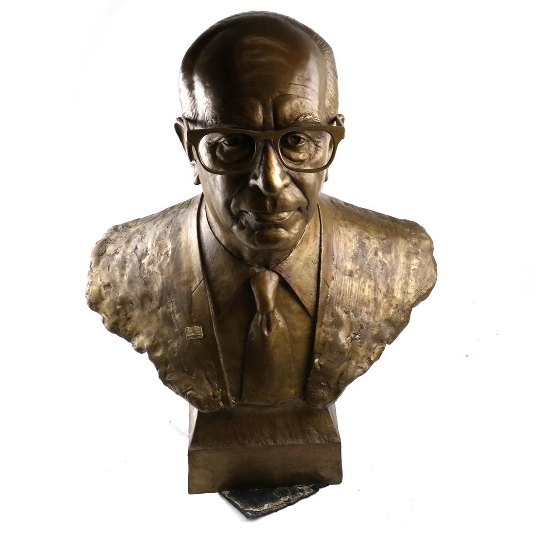 V. Noel, Bust of Nathan S. Ancell - Bronze (1 of 3)