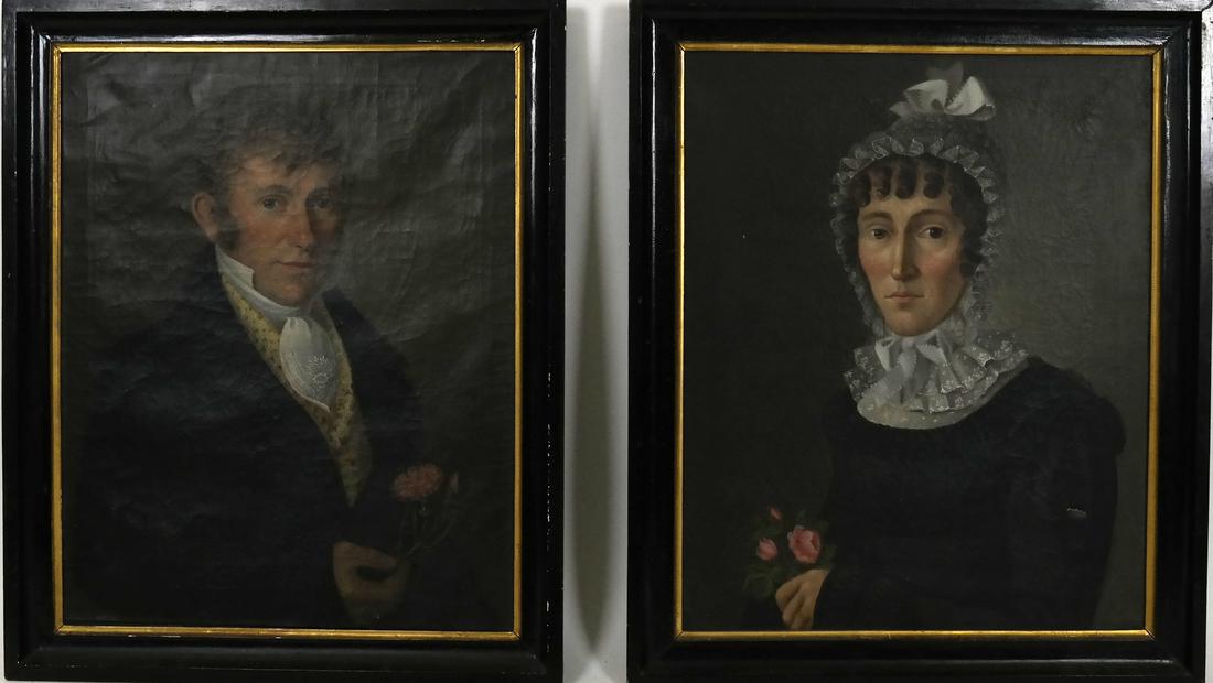 Attr. J. Weiss, 19th C. Waldburger Family Portraits (1 of 9)