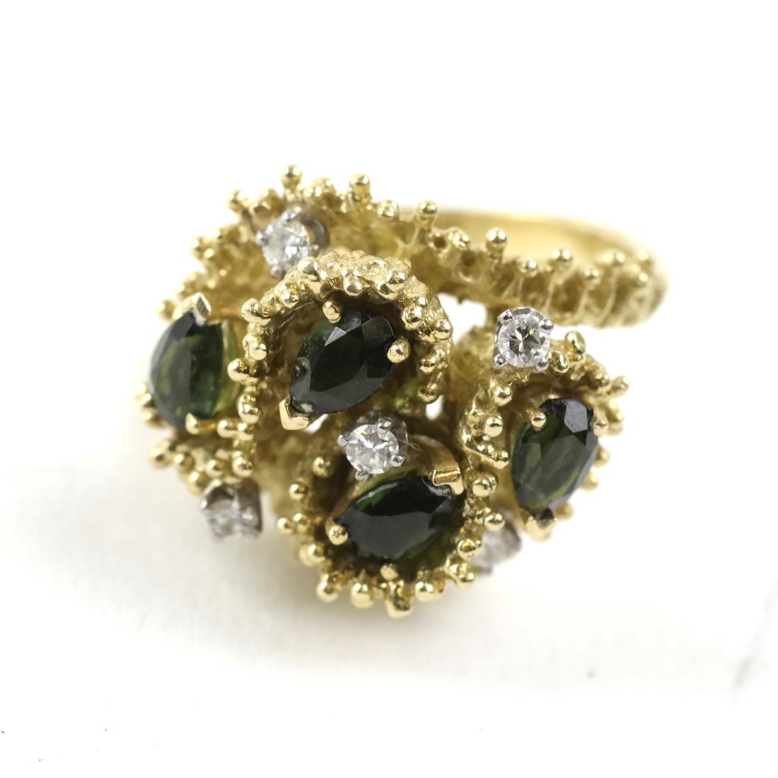 18k Yellow Gold Modern Design Ring (1 of 5)