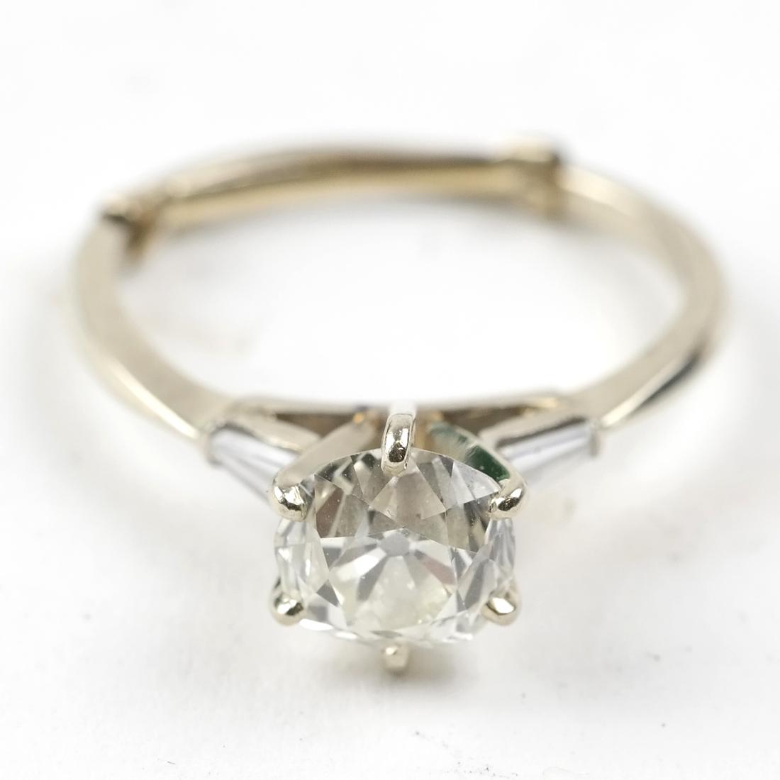 14k White Gold and Diamond Engagement Ring (1 of 5)