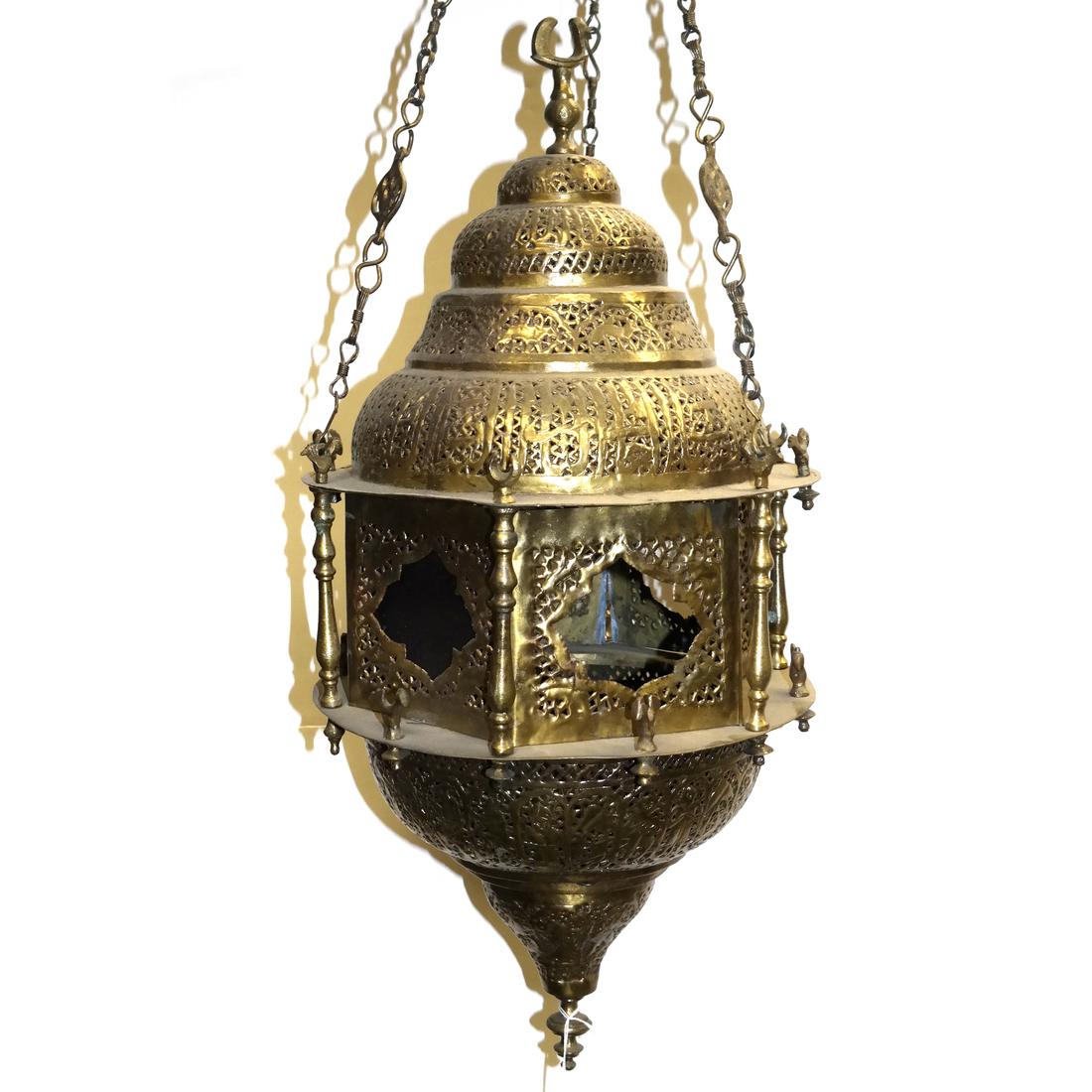 Indian Brass Reticulated Lantern (1 of 5)