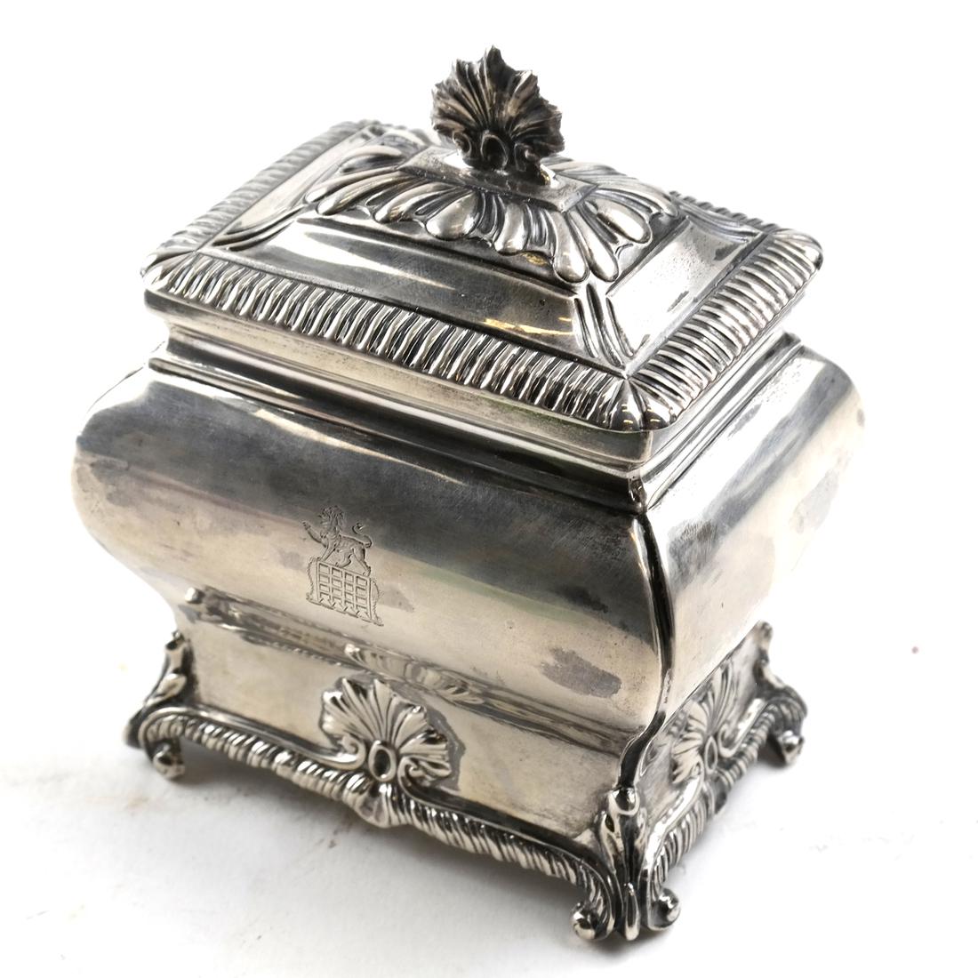 Sterling Silver English Hinged Box, 8 ozt. (1 of 5)