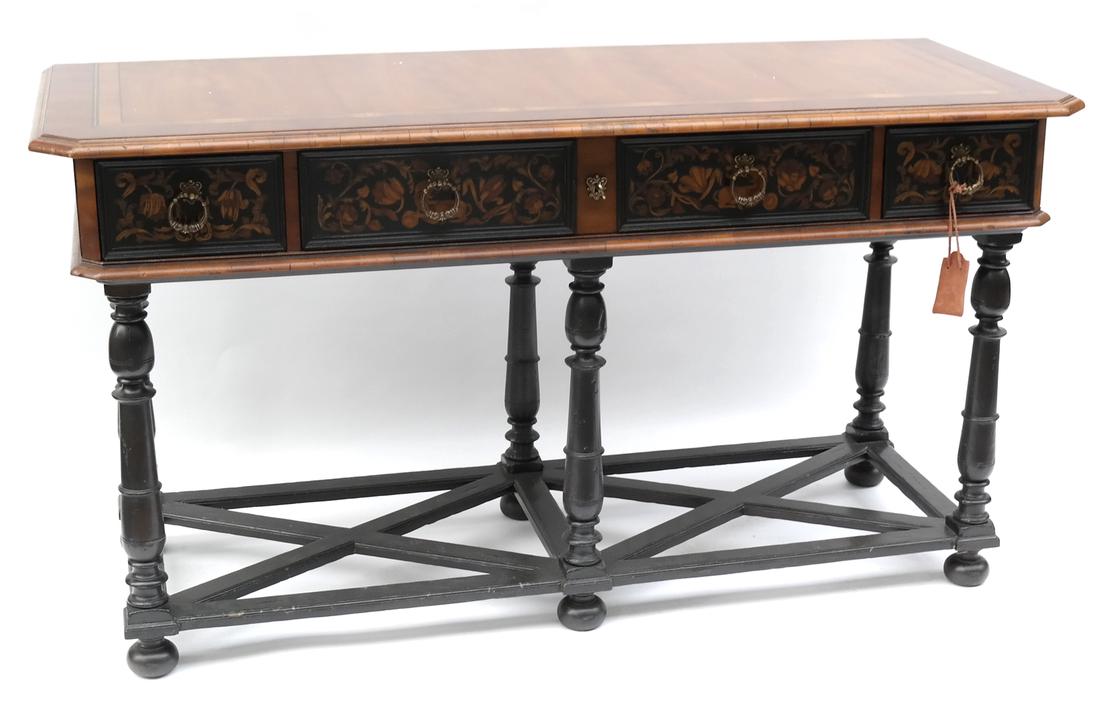 Alfonso Marina Marquetry Console Table (1 of 10)