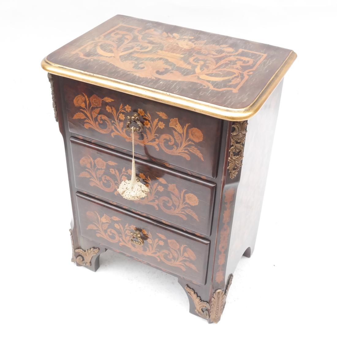 19th Century Regence-Style Marquetry Petit Commode (1 of 8)