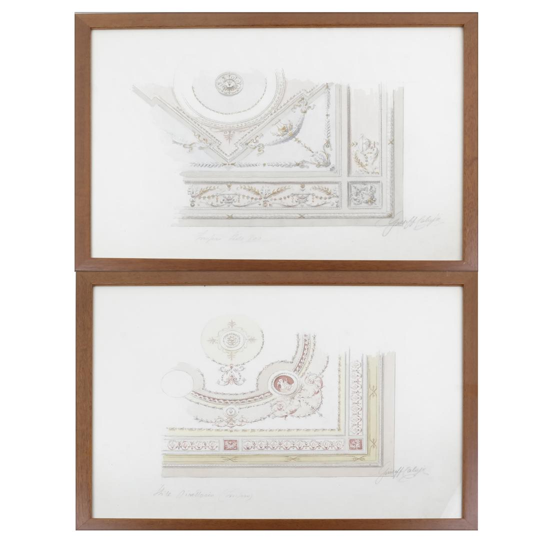 Guiseppe Calajo, Architectural Watercolor (1 of 5)