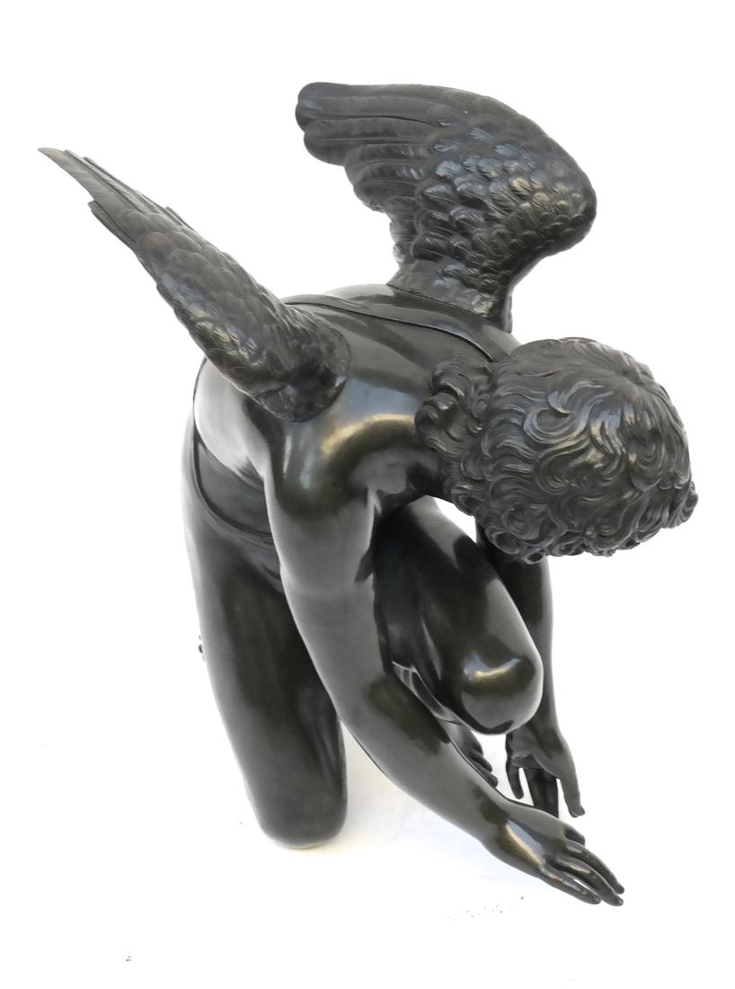 Bronze Sculpture, Kneeling Angel (1 of 7)