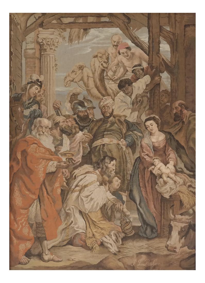 Manner of Rubens, Machine Tapestry, Christ (1 of 7)