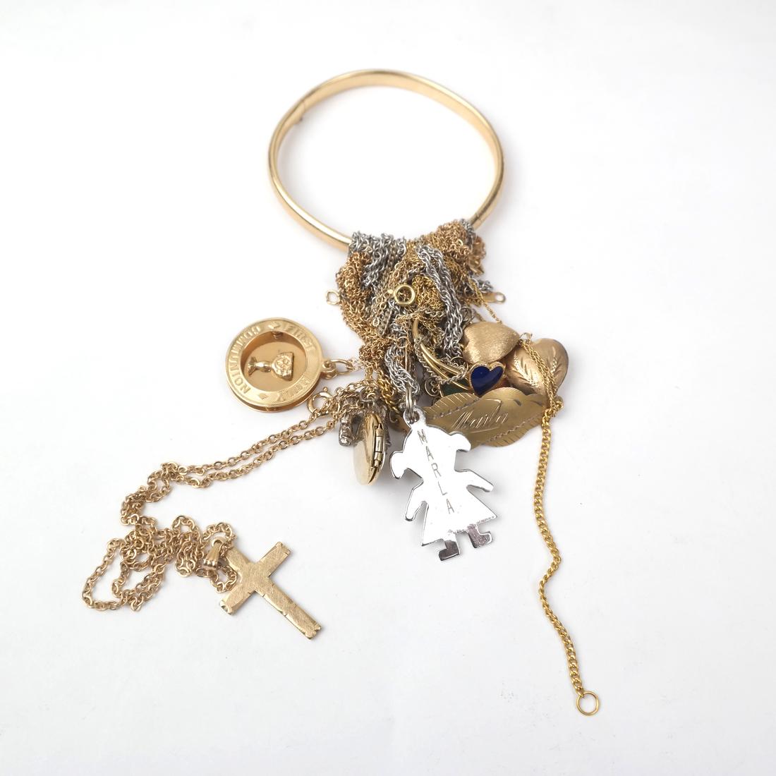 14k Yellow and White Gold Scrap Jewelry (1 of 7)