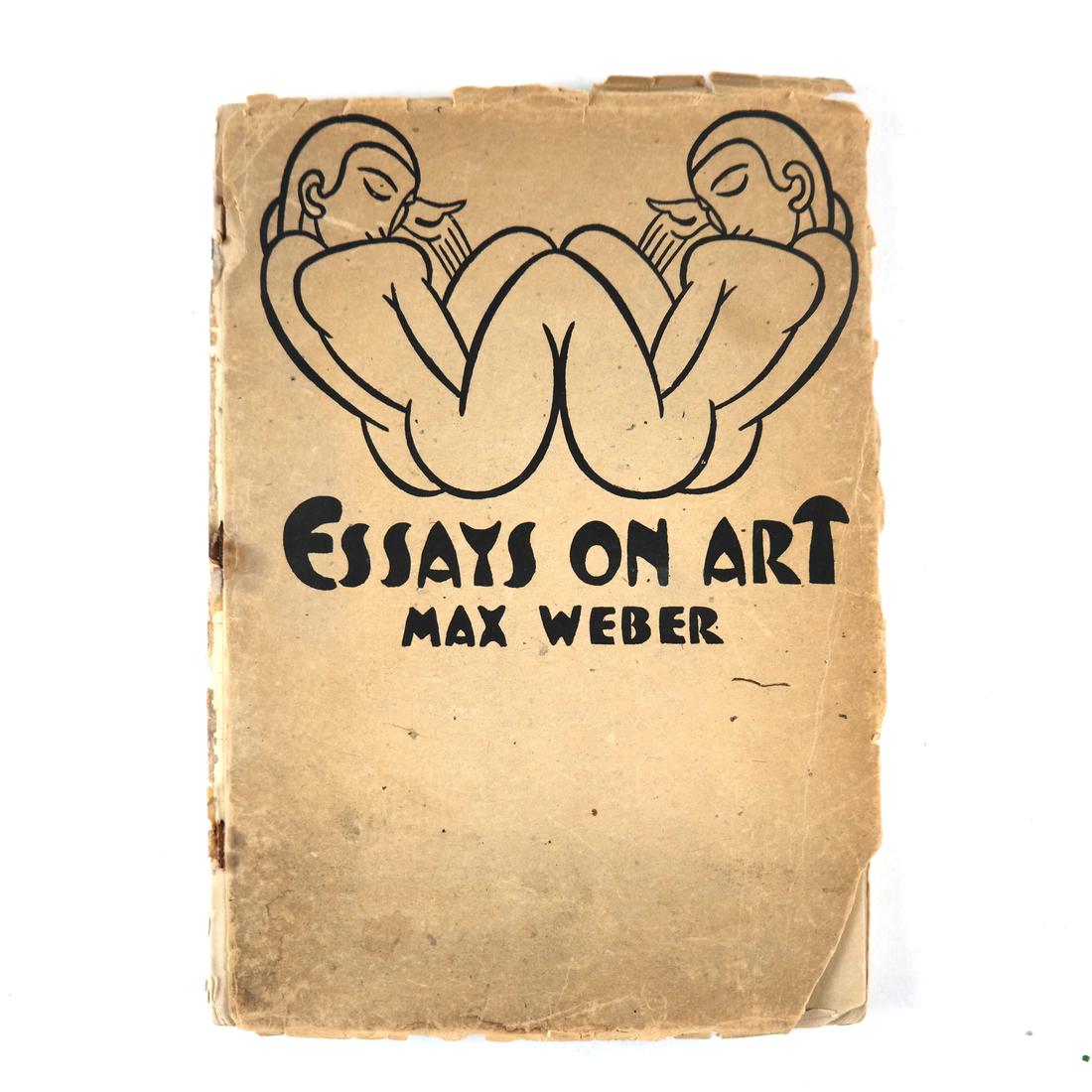 Signed Book - Essays on Art by Max Weber: Signed book "Essays on Art". Max Weber. New York: William Rudge 1916. Dedication copy to "...to Jerome, Max Weber". Wrappers, octavo.