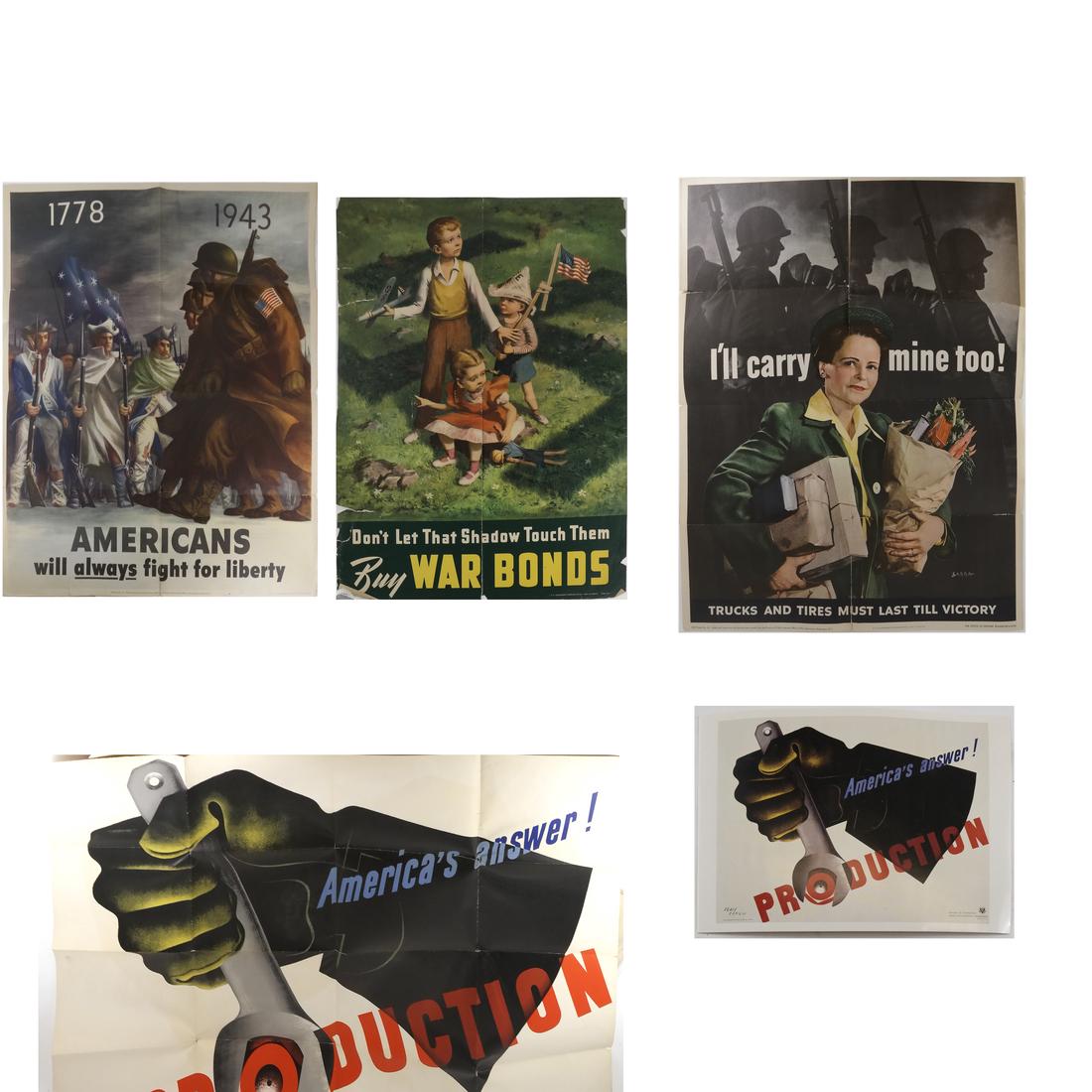 Four Vintage WWII and Related Posters - Books (1 of 6)