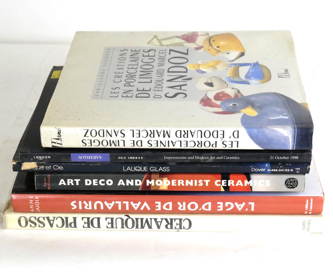 Box Lot of 7 Books on Art Deco and Modern Ceramics (1 of 2)