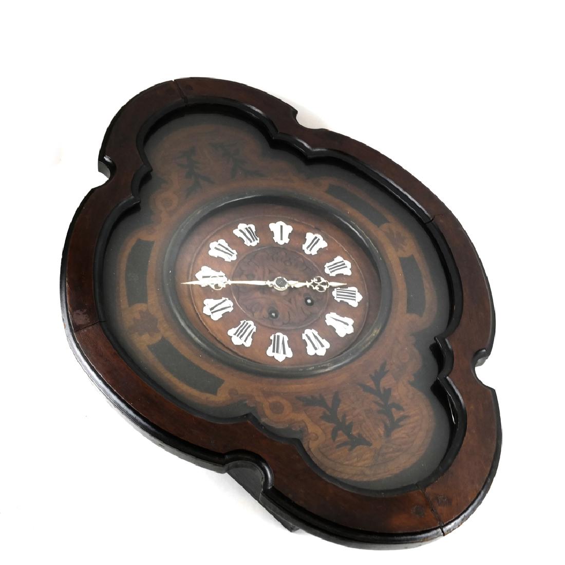 Inlaid Scalloped Regulator Wall Clock (1 of 4)