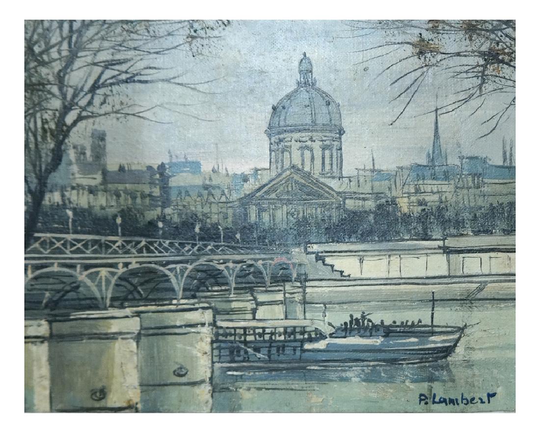 Oil on Canvas, Parisian Scene - P. Lambert (1 of 6)
