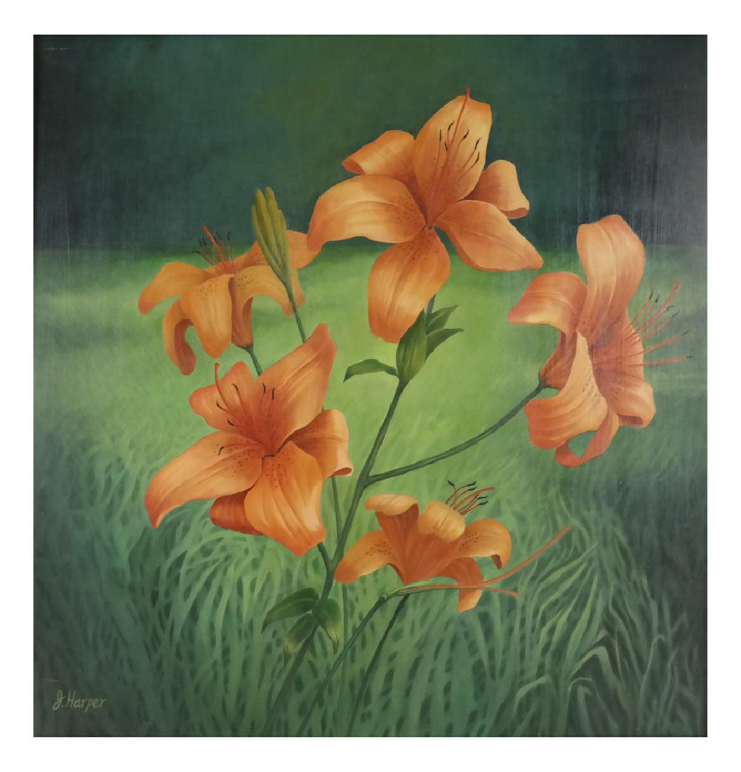 Judith Harper, Acrylic on Board - Flowers (1 of 7)